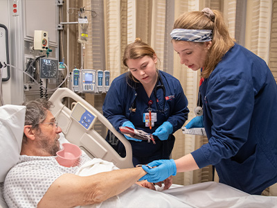 Nursing Students in a simulation